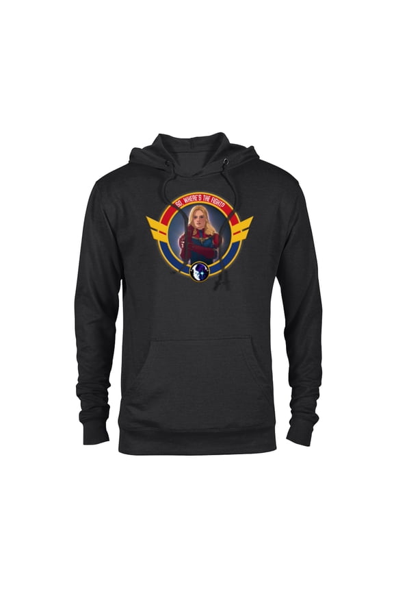 WHAT IF…? Captain Marvel So, Where’s The Fight Standard - Pullover Hoodie for Adults – Customized-Black