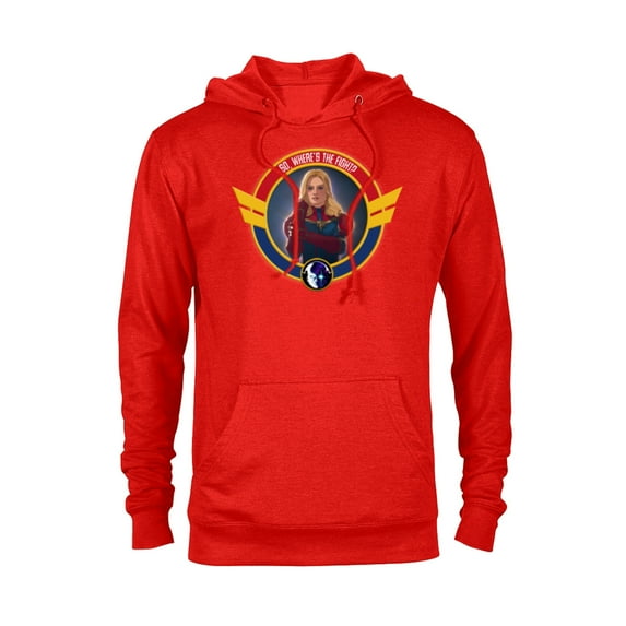 Marvel WHAT IF…? Captain Marvel So, Where’s The Fight Standard - Pullover Hoodie for Adults – Customized-Red Heather