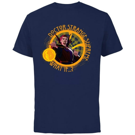 Marvel WHAT IF…? Doctor Strange Supreme Standard - Short Sleeve Cotton T-Shirt for Adults - Customized-Navy