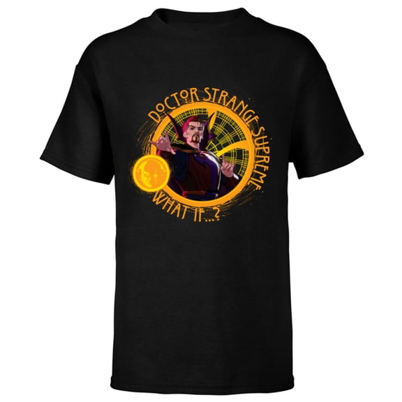Marvel WHAT IF…? Doctor Strange Supreme Standard - Short Sleeve T-Shirt for Kids – Customized-Black