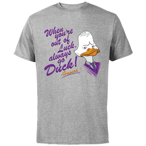 Marvel WHAT IF…? Howard The Duck Always Go Duck - Short Sleeve Cotton T-Shirt for Adults - Customized-Athletic Heather