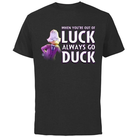 Marvel WHAT IF…? Howard The Duck When You’re Out of Luck - Short Sleeve Cotton T-Shirt for Adults - Customized-Black