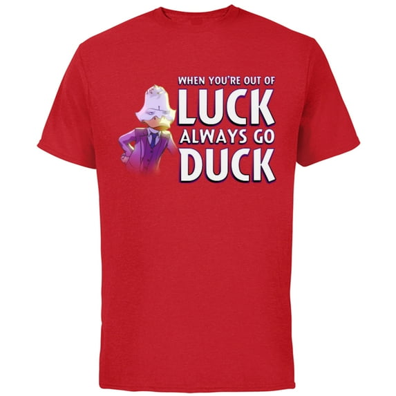 Marvel WHAT IF…? Howard The Duck When You’re Out of Luck - Short Sleeve Cotton T-Shirt for Adults - Customized-Red