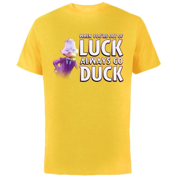 Marvel WHAT IF…? Howard The Duck When You’re Out of Luck - Short Sleeve Cotton T-Shirt for Adults - Customized-Yellow