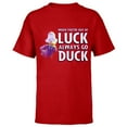 thumbnail image 1 of Marvel WHAT IF…? Howard The Duck When You’re Out of Luck - Short Sleeve T-Shirt for Kids – Customized-Red, 1 of 5