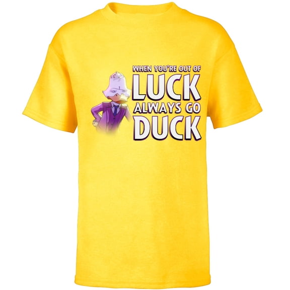Marvel WHAT IF…? Howard The Duck When You’re Out of Luck - Short Sleeve T-Shirt for Kids – Customized-Yellow