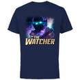 thumbnail image 1 of Marvel WHAT IF…? I Am The Watcher Cosmic - Short Sleeve Cotton T-Shirt for Adults - Customized-Navy, 1 of 5