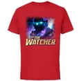 thumbnail image 1 of Marvel WHAT IF…? I Am The Watcher Cosmic - Short Sleeve Cotton T-Shirt for Adults - Customized-Red, 1 of 5