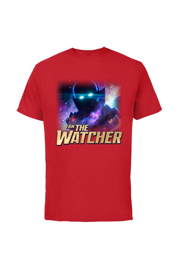 WHAT IF…? I Am The Watcher Cosmic - Short Sleeve Cotton T-Shirt for Adults - Customized-Red
