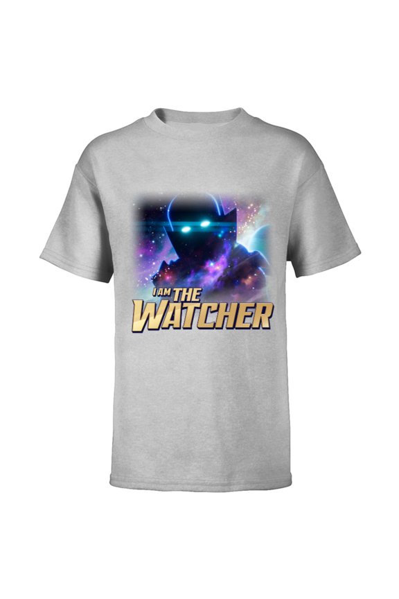 WHAT IF…? I Am The Watcher Cosmic - Short Sleeve T-Shirt for Kids – Customized-Athletic Heather