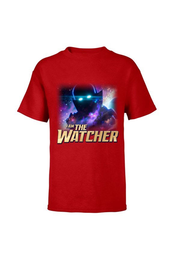 WHAT IF…? I Am The Watcher Cosmic - Short Sleeve T-Shirt for Kids – Customized-Red