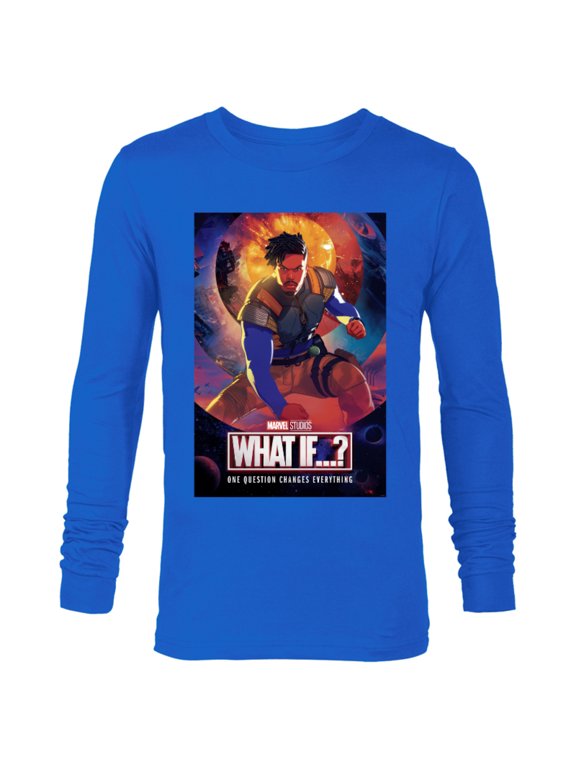 WHAT IF…? Killmonger Comic Cover Standard - Long Sleeve T-Shirt for Men – Customized-Royal