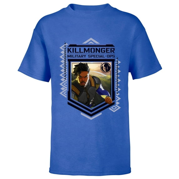 Marvel WHAT IF…? Killmonger Military Special-Ops Standard - Short Sleeve T-Shirt for Kids – Customized-Royal