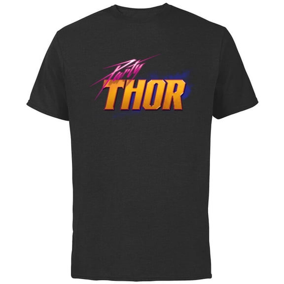 Marvel WHAT IF…? Party Thor Standard - Short Sleeve Cotton T-Shirt for Adults - Customized-Black
