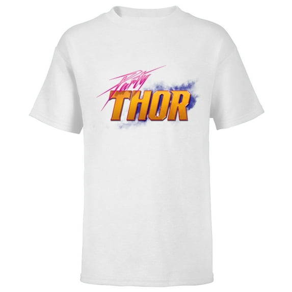 Marvel WHAT IF…? Party Thor Standard - Short Sleeve T-Shirt for Kids – Customized-White