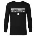 thumbnail image 1 of Marvel WHAT IF…? #STEVESTEVESTEVEIHEARTSTEVE0704 Standard - Long Sleeve T-Shirt for Men – Customized-Black, 1 of 5