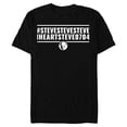 thumbnail image 1 of Marvel WHAT IF…? #STEVESTEVESTEVEIHEARTSTEVE0704 Standard - Short Sleeve Blended T-Shirt for Adults – Customized-Black, 1 of 5