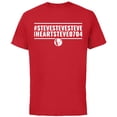 thumbnail image 1 of Marvel WHAT IF…? #STEVESTEVESTEVEIHEARTSTEVE0704 Standard - Short Sleeve Cotton T-Shirt for Adults - Customized-Red, 1 of 5