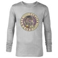 thumbnail image 1 of Marvel WHAT IF…? T’Challa Star-Lord Badge Standard - Long Sleeve T-Shirt for Men – Customized-Athletic Heather, 1 of 5