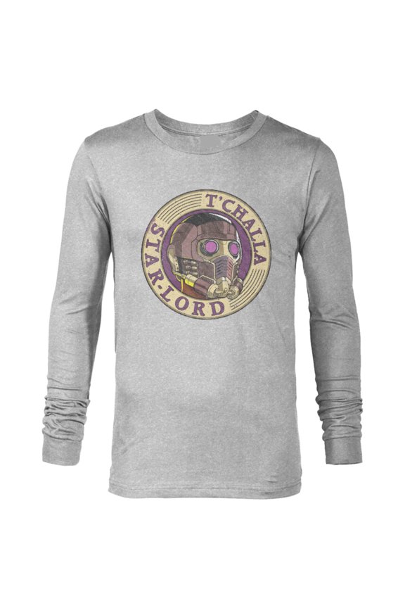 WHAT IF…? T’Challa Star-Lord Badge Standard - Long Sleeve T-Shirt for Men – Customized-Athletic Heather