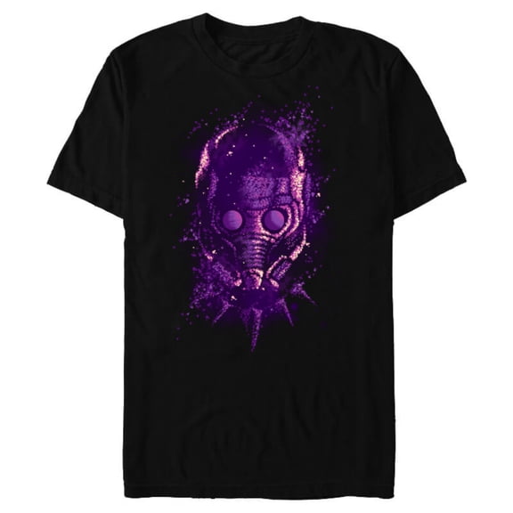 Marvel WHAT IF…? T’Challa Star-Lord Cosmos Standard - Short Sleeve Blended T-Shirt for Adults – Customized-Black