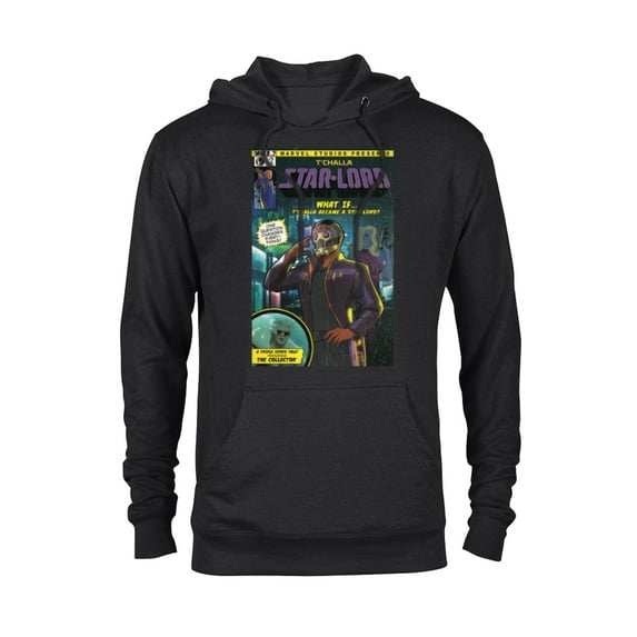 Marvel WHAT IF…? T’Challa became A Star-Lord Comic Cover Standard - Pullover Hoodie for Adults – Customized-Black