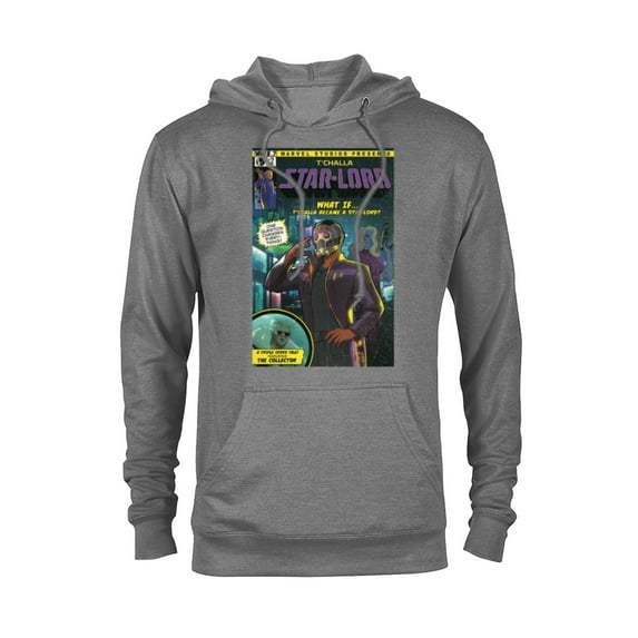 Marvel WHAT IF…? T’Challa became A Star-Lord Comic Cover Standard - Pullover Hoodie for Adults – Customized-Graphite Heather