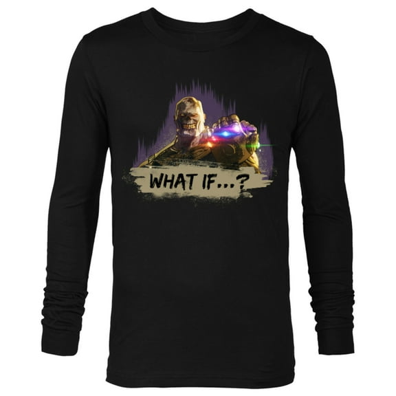Marvel WHAT IF…? Thanos Infinity Gauntlet Standard - Long Sleeve T-Shirt for Men – Customized-Black