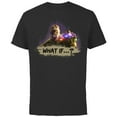 thumbnail image 1 of Marvel WHAT IF…? Thanos Infinity Gauntlet Standard - Short Sleeve Cotton T-Shirt for Adults - Customized-Black, 1 of 5