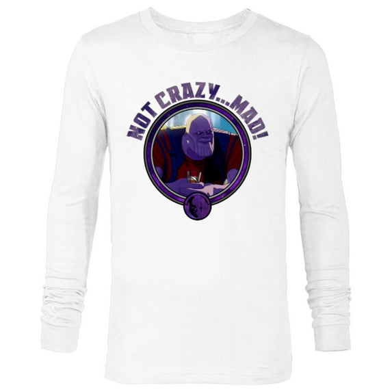 Marvel WHAT IF…? Thanos Not Crazy… Mad - Long Sleeve T-Shirt for Men – Customized-White