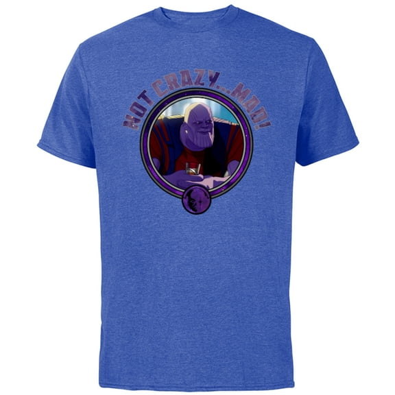 Marvel WHAT IF…? Thanos Not Crazy… Mad - Short Sleeve Cotton T-Shirt for Adults - Customized-Royal Heather