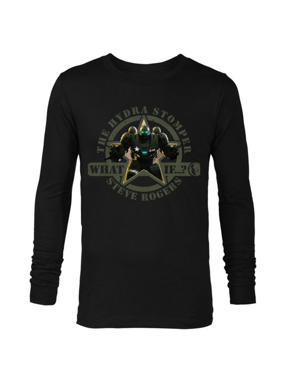 WHAT IF…? The Hydra Stomper Steve Rogers - Long Sleeve T-Shirt for Men – Customized-Black