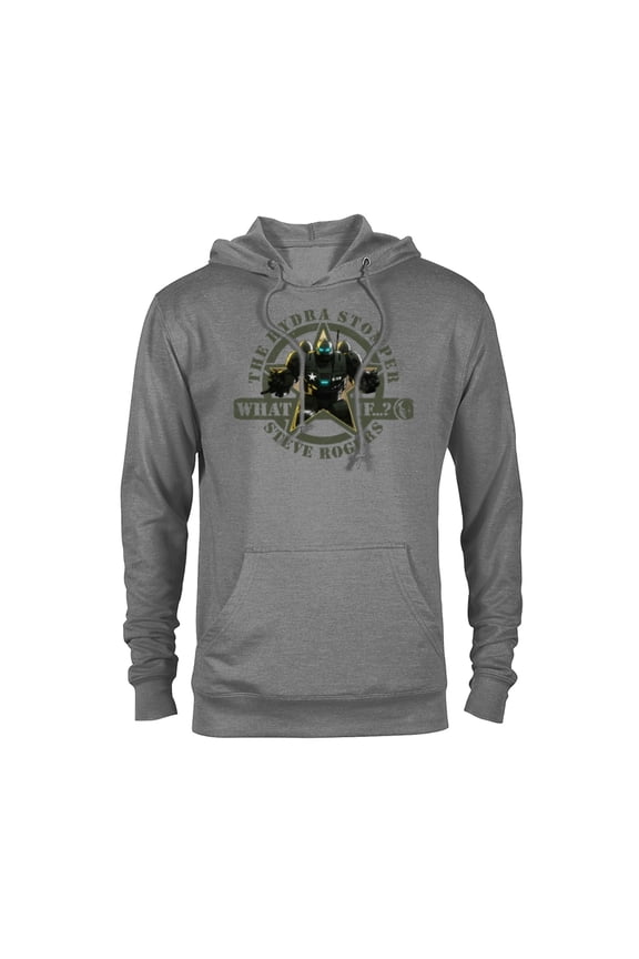 WHAT IF…? The Hydra Stomper Steve Rogers - Pullover Hoodie for Adults – Customized-Graphite Heather