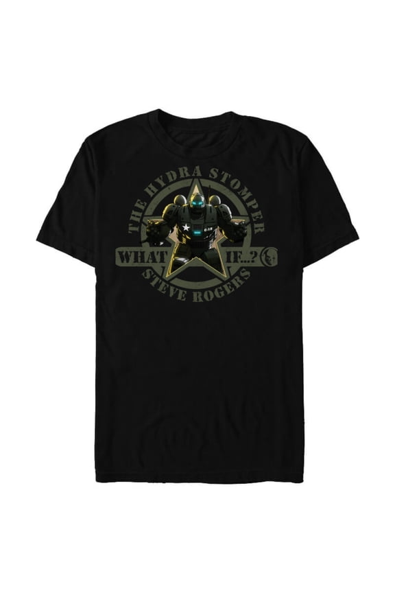 WHAT IF…? The Hydra Stomper Steve Rogers - Short Sleeve Blended T-Shirt for Adults – Customized-Black