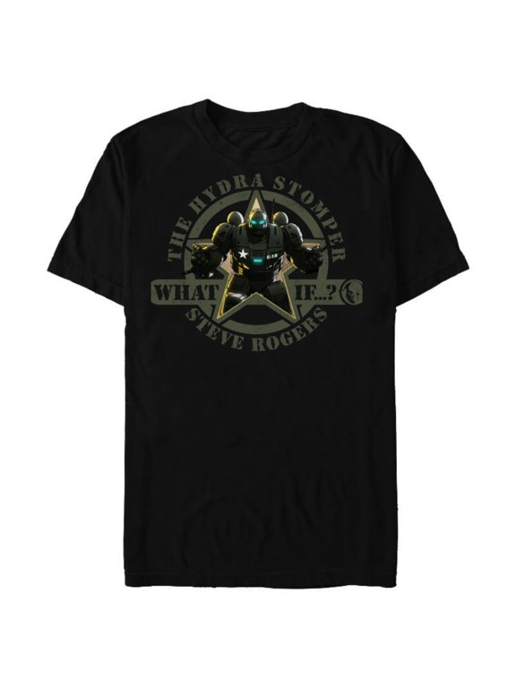 WHAT IF…? The Hydra Stomper Steve Rogers - Short Sleeve Blended T-Shirt for Adults – Customized-Black