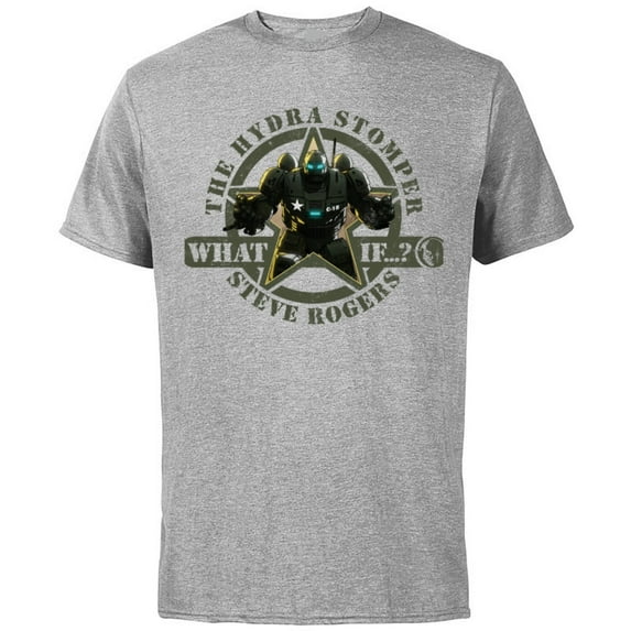 Marvel WHAT IF…? The Hydra Stomper Steve Rogers - Short Sleeve Cotton T-Shirt for Adults - Customized-Athletic Heather