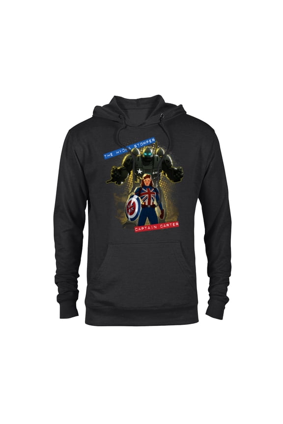 WHAT IF…? The Hydra Stomper and Captain Carter - Pullover Hoodie for Adults – Customized-Black