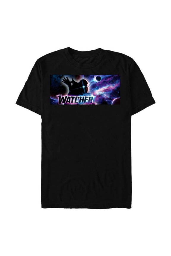 WHAT IF…? The Watcher Cosmos - Short Sleeve Blended T-Shirt for Adults – Customized-Black
