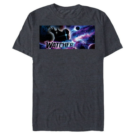 Marvel WHAT IF…? The Watcher Cosmos - Short Sleeve Blended T-Shirt for Adults – Customized-Navy Heather