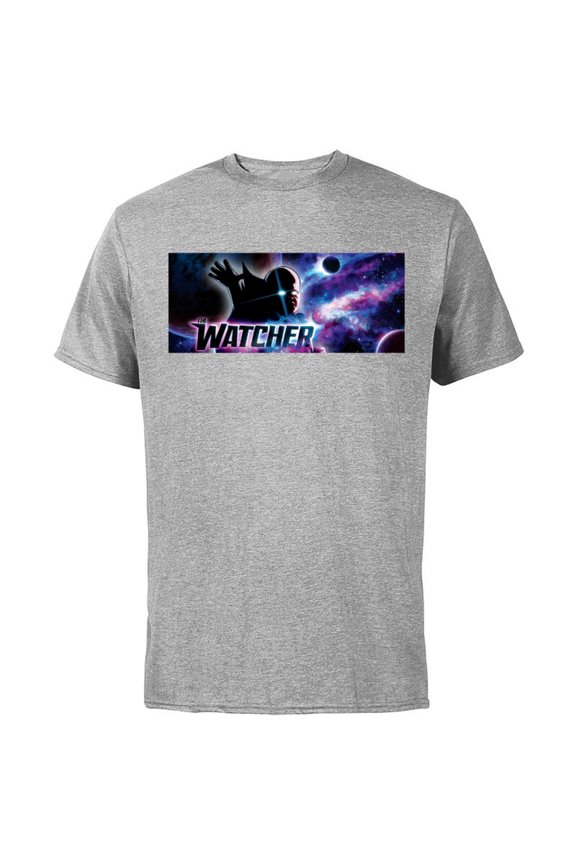 WHAT IF…? The Watcher Cosmos - Short Sleeve Cotton T-Shirt for Adults - Customized-Athletic Heather