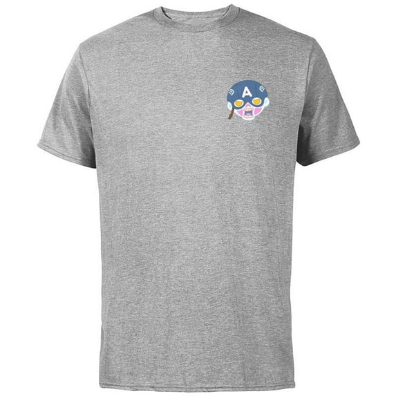 Marvel WHAT IF…? Zombie Captain America Chibi Standard - Short Sleeve Cotton T-Shirt for Adults - Customized-Athletic Heather