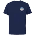 thumbnail image 1 of Marvel WHAT IF…? Zombie Captain America Chibi Standard - Short Sleeve Cotton T-Shirt for Adults - Customized-Navy, 1 of 5