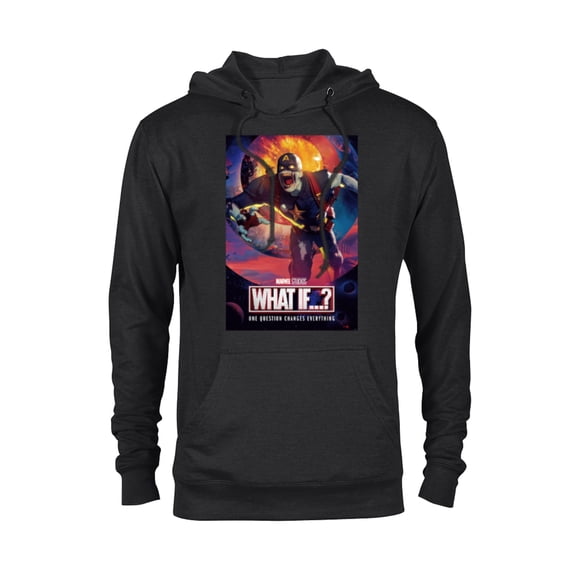 Marvel WHAT IF…? Zombie Captain America Comic Cover Standard - Pullover Hoodie for Adults – Customized-Black