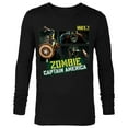 thumbnail image 1 of Marvel WHAT IF…? Zombie Captain America Panel Standard - Long Sleeve T-Shirt for Men – Customized-Black, 1 of 5
