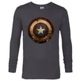 thumbnail image 1 of Marvel WHAT IF…? Zombie Captain America Shield Standard - Long Sleeve T-Shirt for Men – Customized-Charcoal Heather, 1 of 5