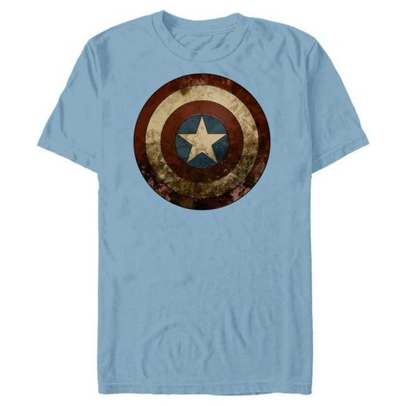 Marvel WHAT IF…? Zombie Captain America Shield Standard - Short Sleeve Blended T-Shirt for Adults – Customized-Ocean Blue