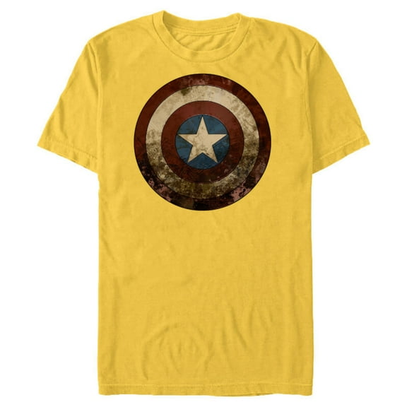 Marvel WHAT IF…? Zombie Captain America Shield Standard - Short Sleeve Blended T-Shirt for Adults – Customized-Yellow