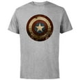 thumbnail image 1 of Marvel WHAT IF…? Zombie Captain America Shield Standard - Short Sleeve Cotton T-Shirt for Adults - Customized-Athletic Heather, 1 of 5