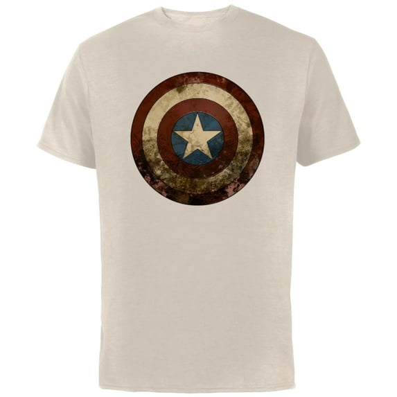 Marvel WHAT IF…? Zombie Captain America Shield Standard - Short Sleeve Cotton T-Shirt for Adults - Customized-Natural
