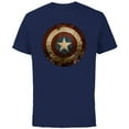 thumbnail image 1 of Marvel WHAT IF…? Zombie Captain America Shield Standard - Short Sleeve Cotton T-Shirt for Adults - Customized-Navy, 1 of 5